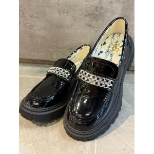 [人氣日系小皮鞋] No.39 -  Dark Shiny Loafers 39S2